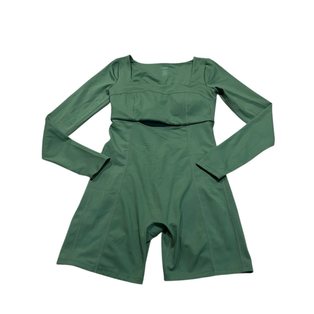 GIRLFRIEND COLLECTIVE green workout romper